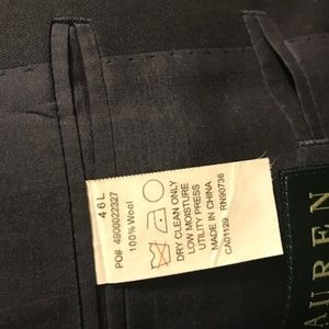Ralph Lauren Men's Suit 46L Navy